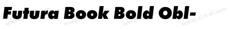 Futura Book Bold Obl字体转换